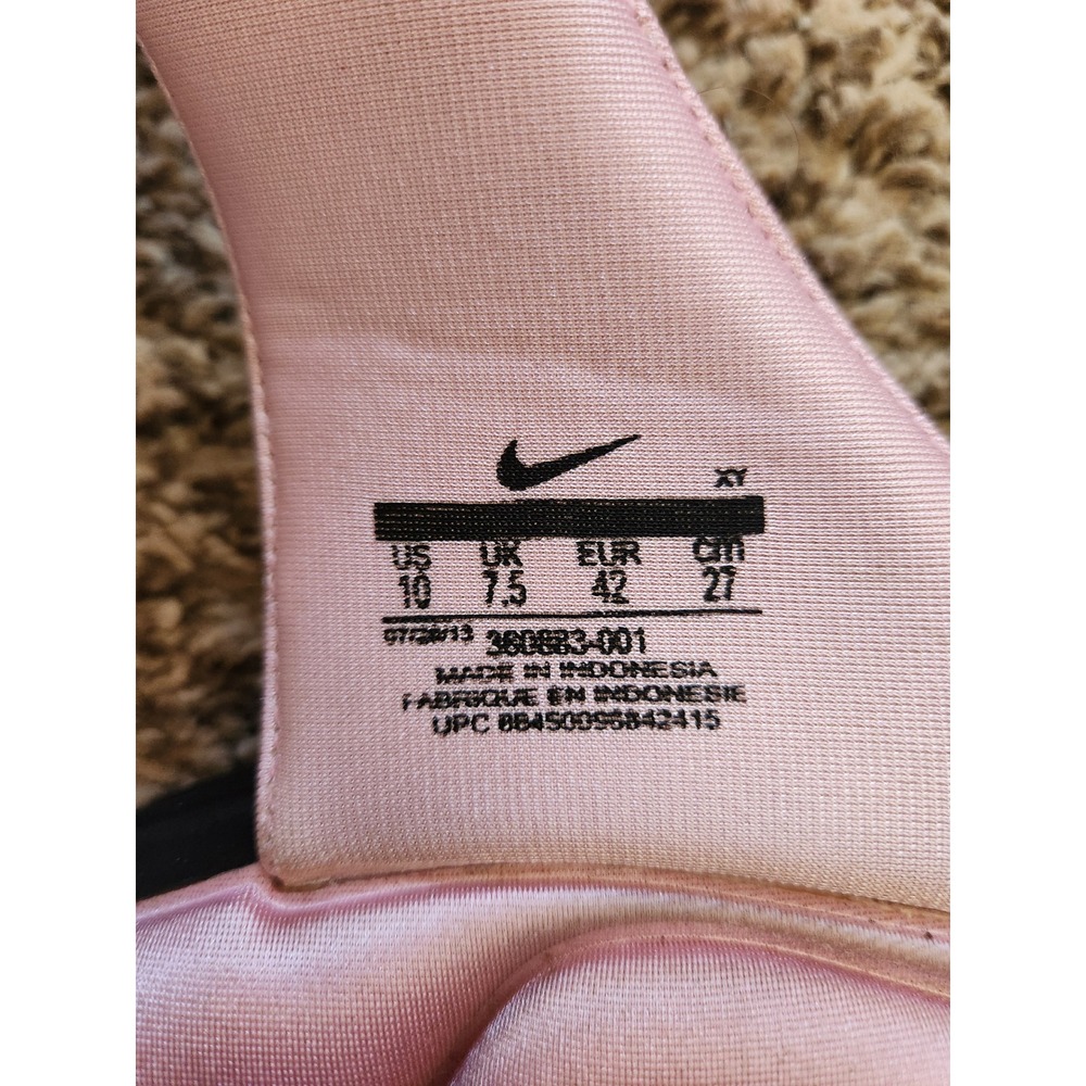 Nike Comfort Footbed Slides Pink Black Athletic Sandals Womens 10 - Picture 3 of 11